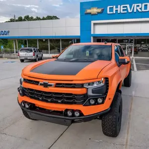 Chevy Silverado hood and truck bed corner vinyl decal set matte Blk