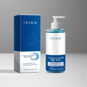 Salicylic Acid Body Wash for Gentle Cleaning, Exfoliating and Oil Control, Nourishing, Hydrating Refreshing Bath Gel for All Skin Types