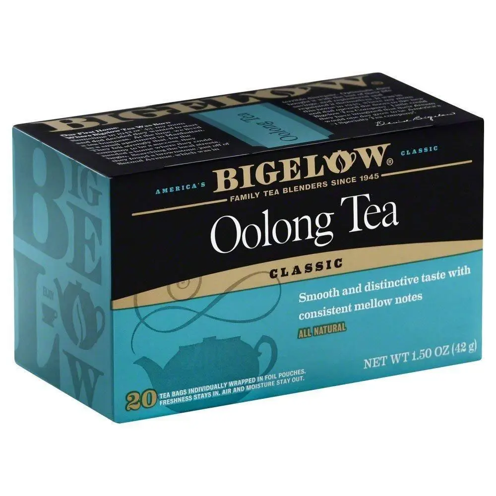 Bigelow Classic Oolong Tea Bags - 20 Individually Foil Wrapped Teabags for Consistent Mellow Notes & Freshness - Smooth Taste Perfect for Any Meal