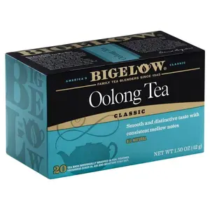 Bigelow Classic Oolong Tea Bags - 20 Individually Foil Wrapped Teabags for Consistent Mellow Notes & Freshness - Smooth Taste Perfect for Any Meal