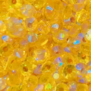 Citrine AB Transparent Glass Rhinestones