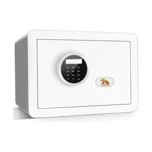 TIGERKING 1.2 Cu Ft Small Home Safe | Digital Keypad with Anti-Theft Bolts & Removable Shelf, White
