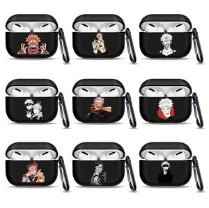 Compatible with AirPods 4 2024 Case Cartoon Jujutsu Kaisen Gojo Satoru Earphone Cover 3rd Gen Pro 2022 Matte