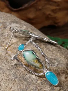 Boho Style Artificial Gemstone Decor Dangle Earrings, Fashion Jewelry for Party, Daily Clothing Decor, Trendy All-match & Exquisite Jewelry for Birthday Gift