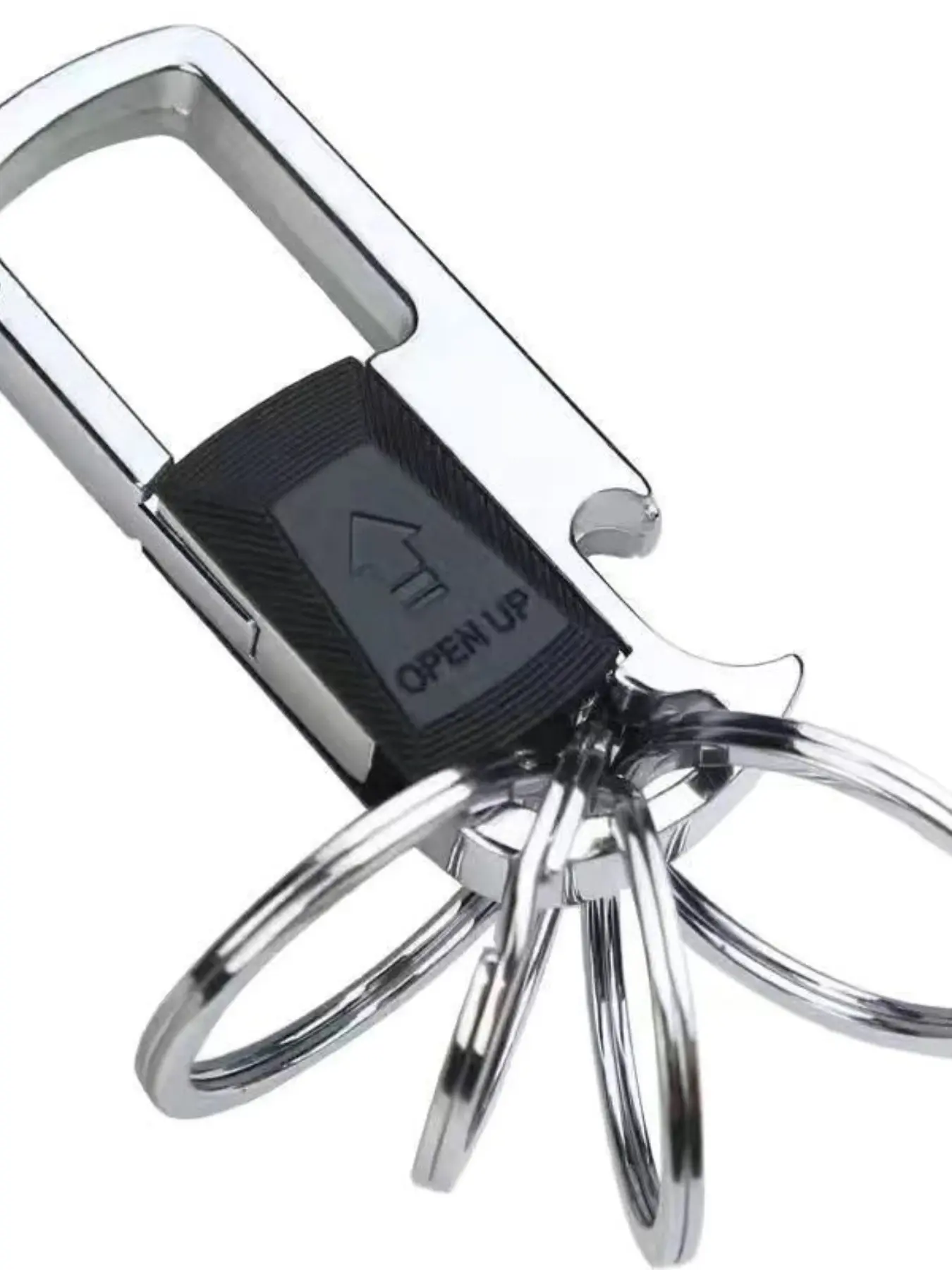 Metal Heavy Duty Keychain with Detachable Key Ring, Bottle Opener Keychain, Creative Gift for Men and Women, Daily Fashion Accessory, Multi Function Multi Purpose Keychain