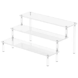 Acrylic Display Rack, 3-5 Layer Perfume Organizer, Transparent Cupcake Stand, Figure Sign Holder, Party Dessert Rack, Decorative Storage Shelf
