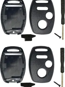 2 Pcs Key Fob Shell Fit for Honda 2010-2011 Accord Crosstour /2006-2011 Civic/ 2007-2013 CR-V / 2011-2015 CR-Z / 2009-2013 Fit / 2011-2014 Odyssey Replacement Key Fob Cover Case