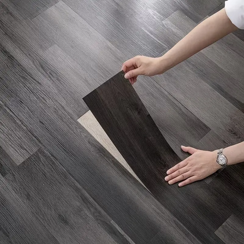 15/25 pieces self-adhesive PVC floor, retro Wood Grain Pattern waterproof floor tiles, Flooring Peel And Stick Waterproof, easy to peel suitable for home, kitchen, wall & floor decoration, 15.74in x 5.91in