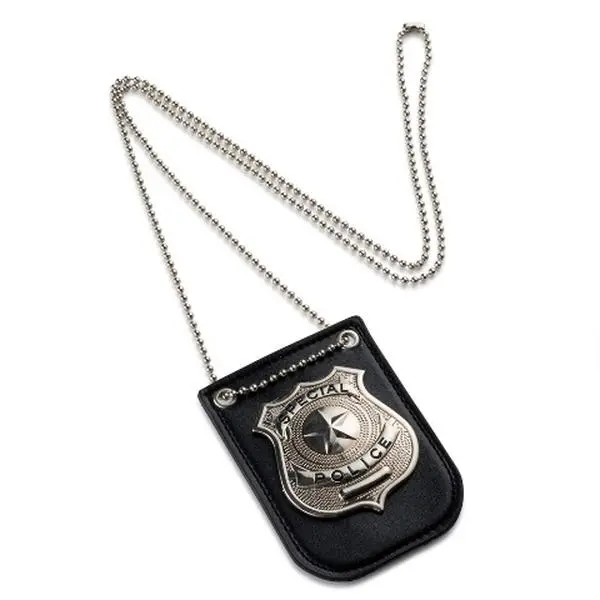 212 MAIN Realistic Mock Law Enforcement Badge Set - Menswear Halloween Costume Accessory for Men, Includes Belt, Decals for Pretend Play