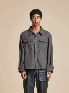 Raven Herringbone Overshirt