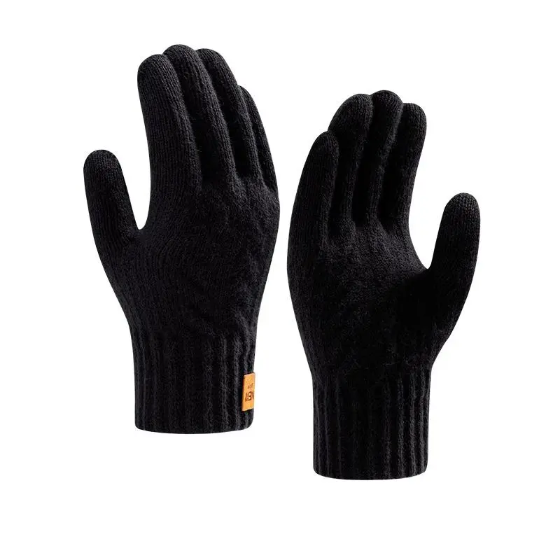 Women's Winter Gloves, Touchscreen Knitted Gloves, Warm Winter Gloves, Thickened Thermal Gloves for Cycling and Outdoor Activities