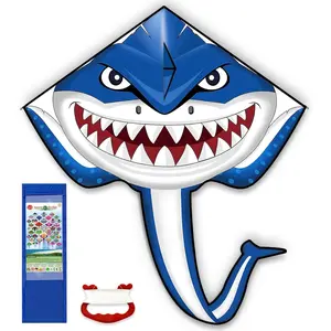 Easy to Fly Big Kite for Kids Ages 4-8 8-12 & Adults, Shark Dragon Unicorn Butterfly Kites with 328FT String, Flying Toys Easter Gift for Boys Girls Ideal for Beach Park Outdoor Party Activities