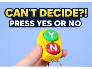 Yes No Decision Maker Keychain | Clicker Fidget Toy