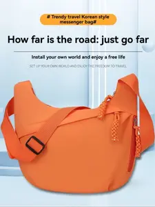 Women's Large Capacity Crossbody Bag, Simple Versatile Shoulder Bag, Multi-Functional Casual Dumpling Bag, Commuter Travel Handbag