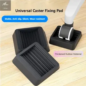 Universal Caster Wheel Locks, Heavy-Duty, Durable Non-Slip Pads for Office Chairs, Kids Furniture & Appliances, Roller Stoppers for Desks, Beds, Furniture & Appliance Safety Stabilizers