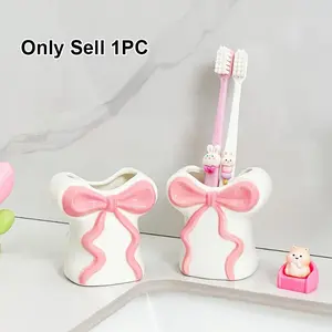 1 Bowknot Vase | Mini Desktop Decor, Dried Flower Vase for Bedroom & Valentine’s Day Gift, Resin Material