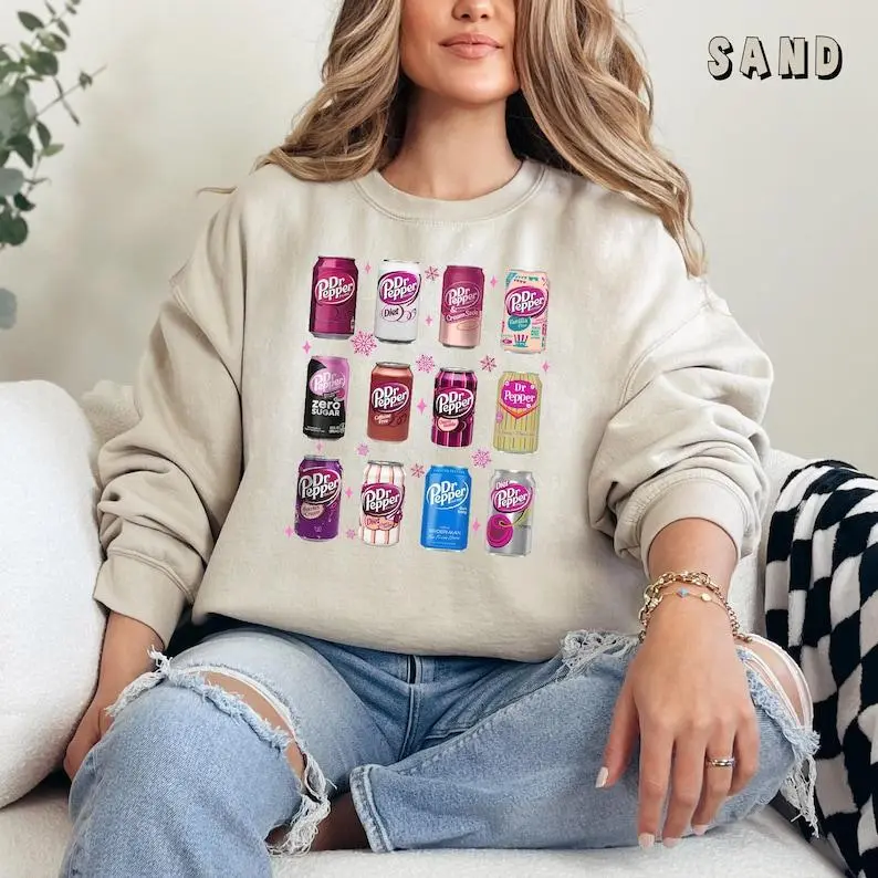 Dr Pepper Sweatshirt Dr Pepper Est 1885 Crewneck Shirt Gift for Dr Pepper Soda Lover