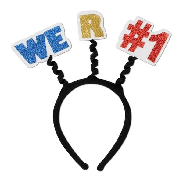 212 MAIN Glittered We R Number 1 Boppers, Pack of 12, 1 Size, Glittered Look, Sparkling Accents