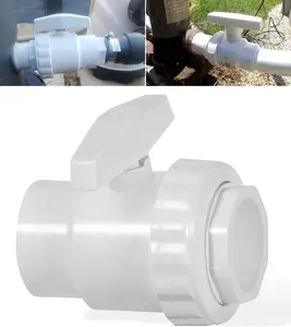 Replacement for SP0722S 2-Way Ball Valve, 1 1/2" SLIP ABS Pool Valve with Teflon Seats & Union Connector, Corrosion-Resistant for Pools Spas Water Systems, 50 PSI