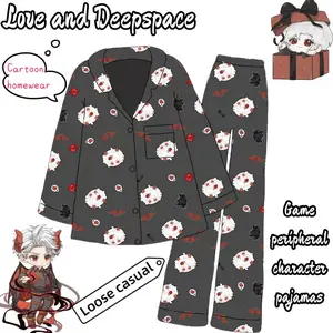 New Love and Deepspace Sylus secondary games around cartoon pajamas personalized creative long-sleeved long pants suit homewear