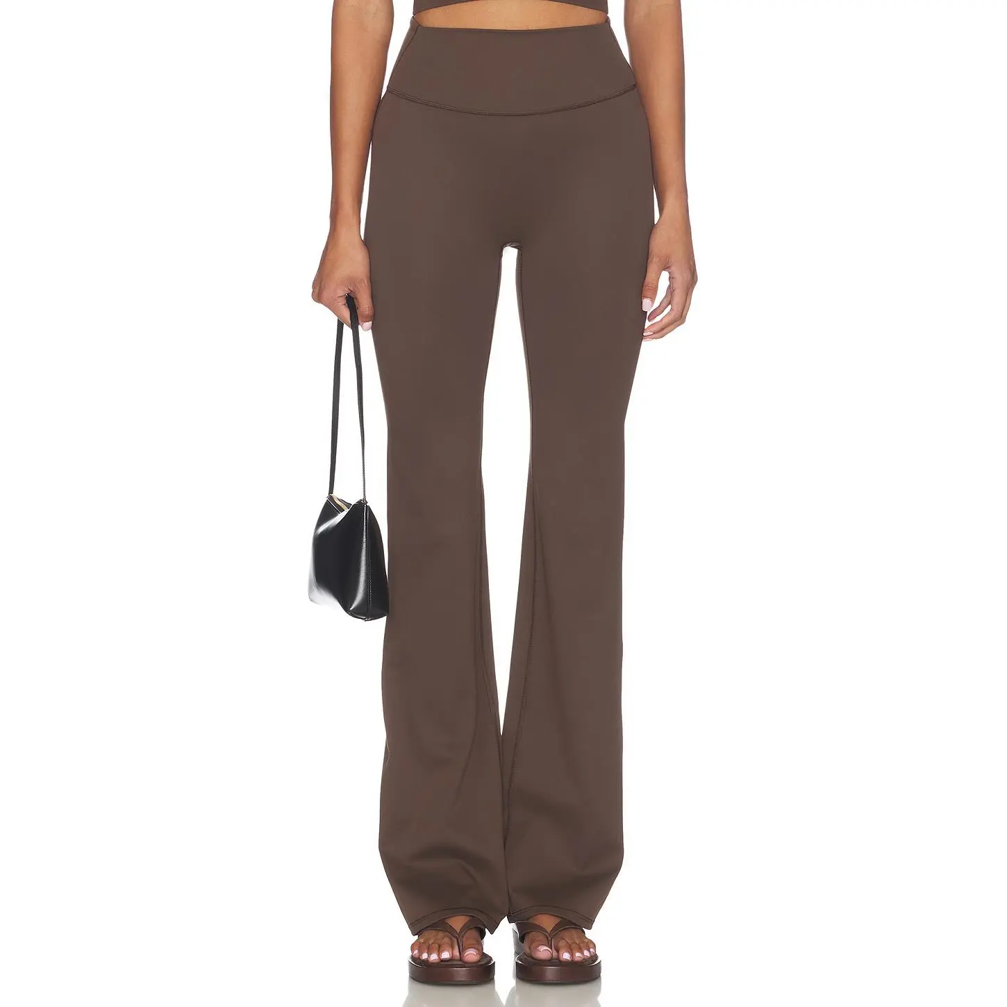 NikeSKIMS Matte Slim Flare Pant in Dark Sepia