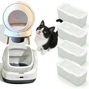 PurifyLogix 4 PCS Deodorant for PetSafe ScoopFree SmartSpin Self-Cleaning Cat Litter Box, Air Freshener for HHOLOVE Automatic Litter Box, Cat Friendly Plant-Based Odor Suppression, Lemon Scented