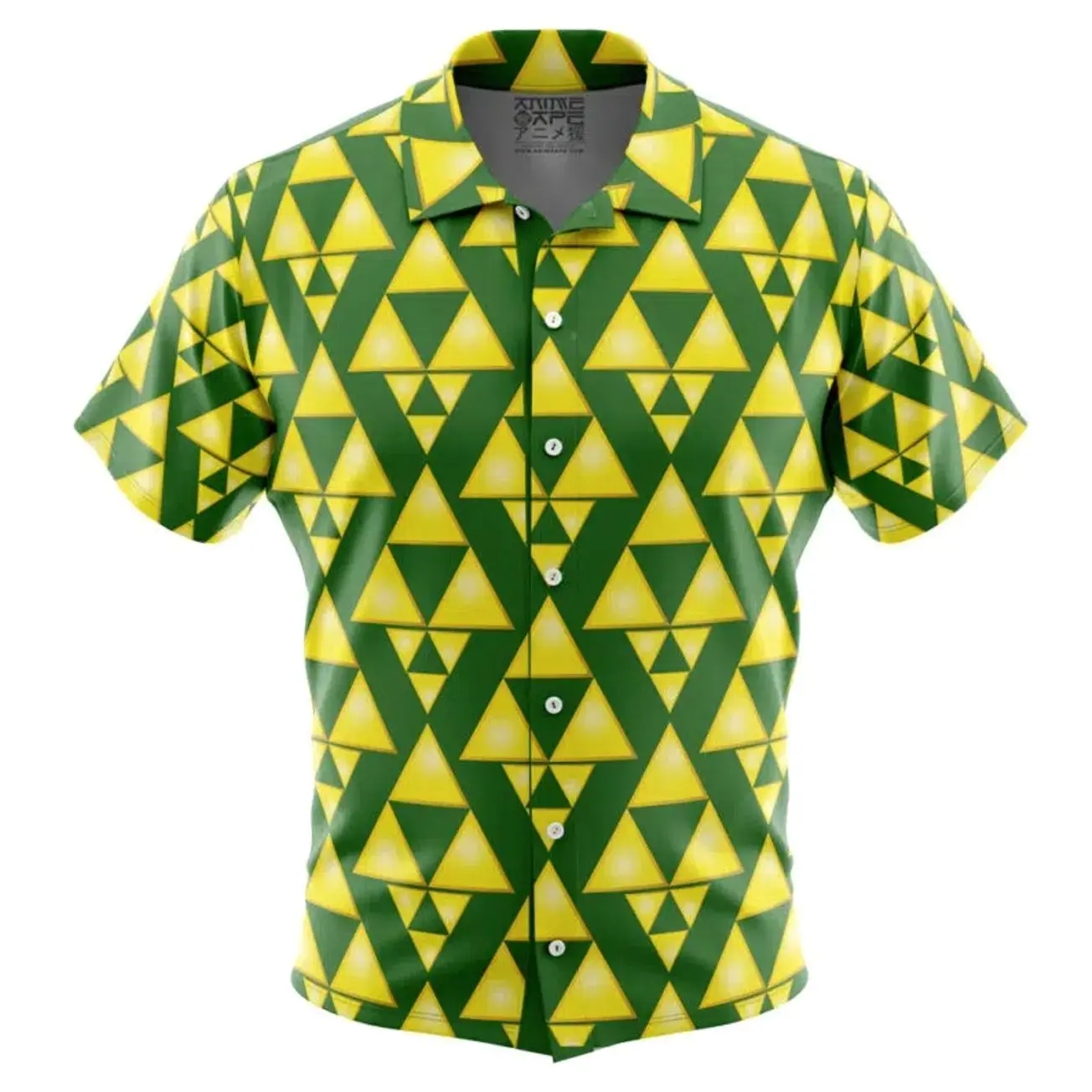 Tri Force Zelda Button Up Hawaiian Shirt Gift For Fans, friends and Family