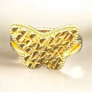 Butterfly nugget ring