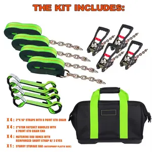 8 Point Towing Kit with 8 Points for Secure Stable Towing Easy Installation Versatile Use for Various Towing Needs