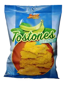 Bemar Tostones – Salted Fried Plantain Chips - Crunchy Green Plantains – 4.25 oz