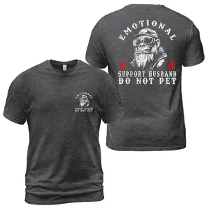 Funny Emotional Support Husband T-Shirt – Do Not Pet Monkey Tee, Cool Dad Shirt, Father’s Day Gift for Husband