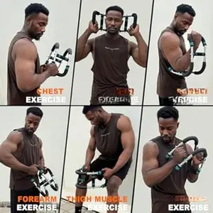 Adjustable Chest Workout Equipment, Arm Trainer for Men, Chest Trainer for Men, Shoulder Muscle Training, Portable Spring Resistance Home Fitness Equipment