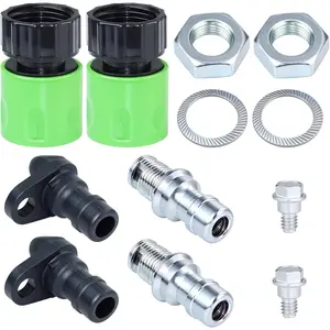 2 Pack 490-900-M061 Deck Wash Kit Replaces 490-900-0025 Including 921-04041 Lawn Mower Deck Wash Adapter Nozzle, 737-04003D Deck Wash Nozzle(Stainless), 731-07487 Deck Wash Nozzle