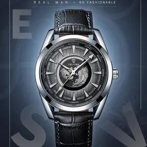 TEVISE's new fashionable business men's automatic mechanical watch features luminous hands, a calf leather strap, and is water-resistant up to 30 meters. It's the perfect gift for any occasion, such as Valentine's Day, birthdays, or Father's Day outdoorfu