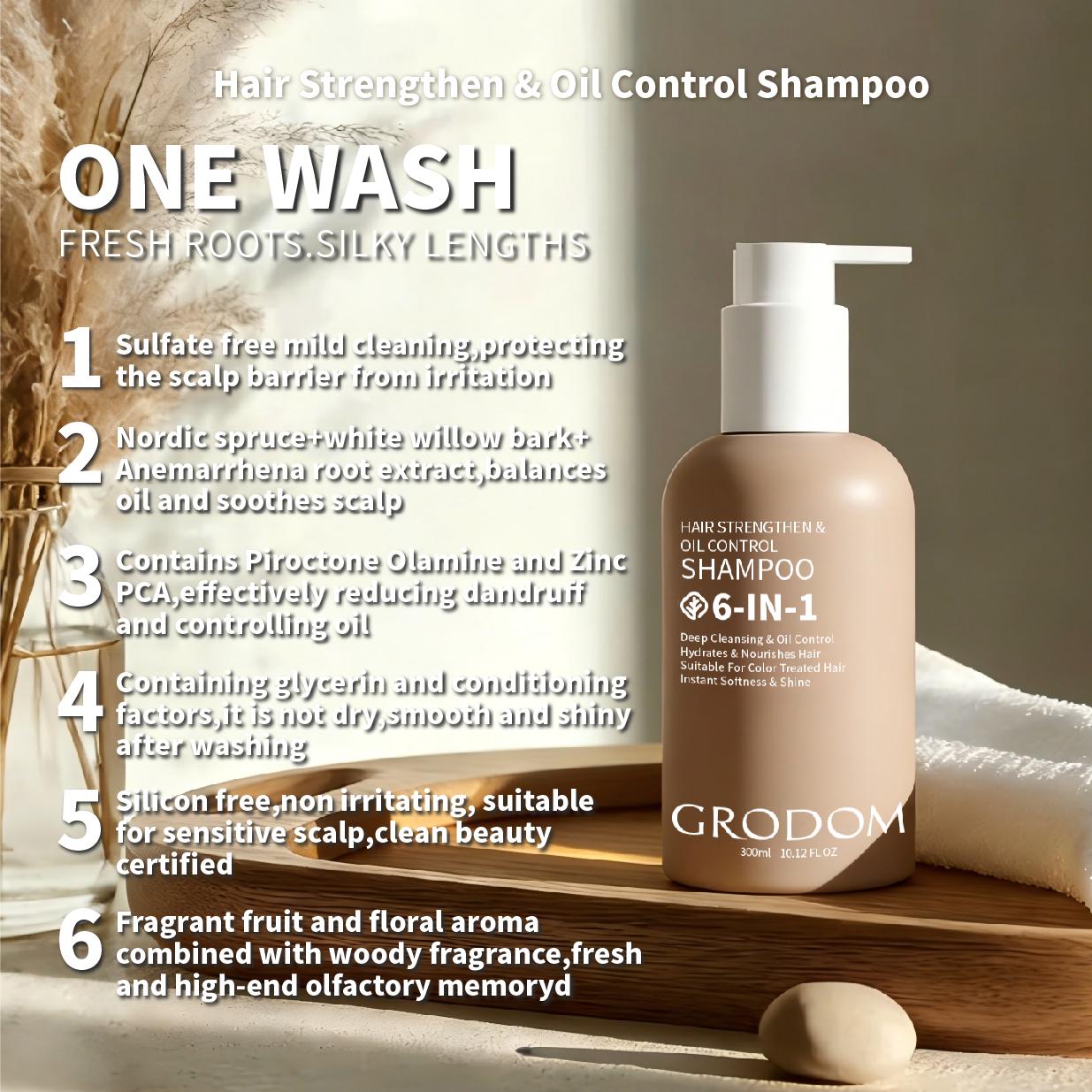 GRODOM Amino Acid Shampoo & Conditioner Set, Hair Growth & Loss Prevention, Argan Jojoba Oil Moisturizing, Sulfate-Free, Biotin Infused, Deep Repair for Color Treated & Permed Hair, Scalp Refreshing & Volumizing, 300ml x 2 GRODOM Amino Acid Shampoo & Conditioner Set, Hair Growth & Loss Prevention, Argan Jojoba Oil Moisturizing, Sulfate-Free, Biotin Infused, Deep Repair for Color Treated & Permed Hair, Scalp Refreshing & Volumizing, 300ml x 2