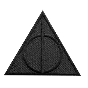 Hallows Logo Iron on Halloween Patch [Iron on Sew on -HPP5]