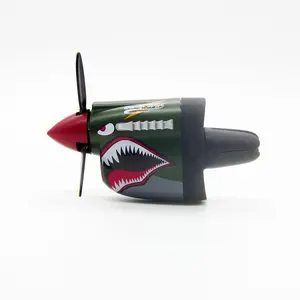 Vehicle interior fragrance diffuser P-40 Fighter Plane Air Vent Decoration, P-40 Warhawk Car Air Freshener Vent Clip, Long Lasting Odor, Easy Install, Fits Most Airs Vents