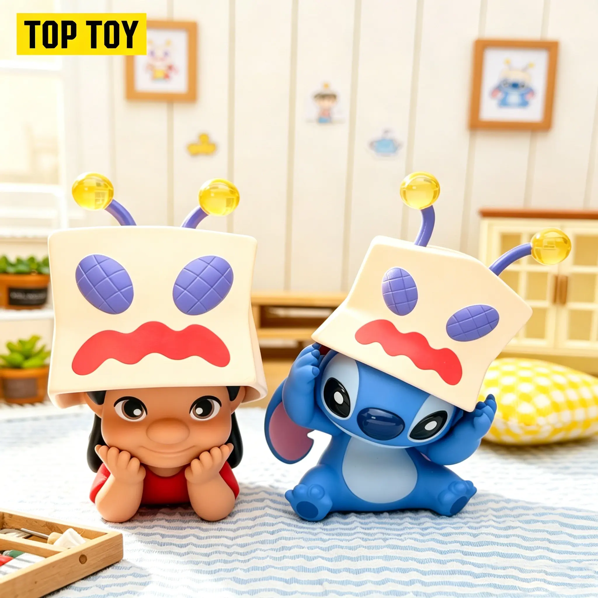 TOPTOY Disney Stitch & Lilo's Joyful Daily Life Series Figurine Blind Box - Blindbag Collectible Pack, Cute Fun Collectible Desk Decor, Playful Stitch & Lilo Fun Item, Limited 1/72 Pull, 1/72 Secret Odds, Perfect Gift for Toy Enthusiasts