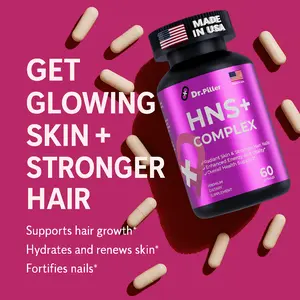 Stock Clearance Sale! Strengthening and Hair Growth with HNS+ multivitamin by Dr.Piller – MSM, Biotin, Keratin, and Collagen for Hair Health – 60 Capsules | Growth Stimulation | Prevention of Hair Loss Healthcare Fitness