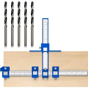 Cabinet Handle Jig, Cabinet Hardware Template Tool, Punch Locator Drill Guide for Handle Knob Pull Installation of Door and Drawer woodworking tools