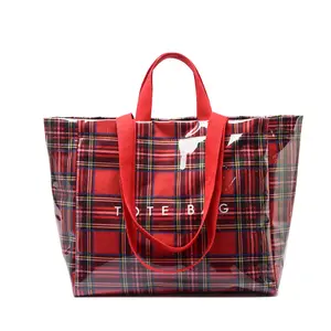 【Local Delivery】Maxoner  Clear PVC For Shopping Travel Zipper Organized Storage Double Stitching Daily Use Spacious Interior Protecting Contents Commuting Durability