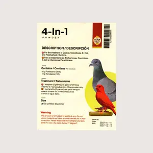 4-in-1 polvo para palomas y pajaros