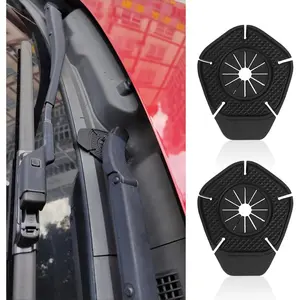 2PCS Car Wiper Arm Hole Protection Pad, Silicone Windshield Wiper Arm Hole Protector Dust Cover, Front Wiper Protective Guards Prevents Blockage, Universal Auto Exterior Accessories Fits Car Truck SUV