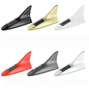 Solar Powered LED Shark Fin Roof Warning Light, Durable Abs Material, Fun Car Decoration, Enhance Vehicle Safety & Style, Car Accessories