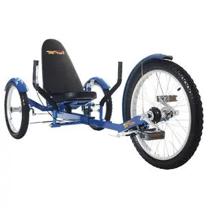 212 MAIN Mobo Triton Trike - Blue, Adjustable, Low-Profile Leisure Cycling Equipment for Ages 5+