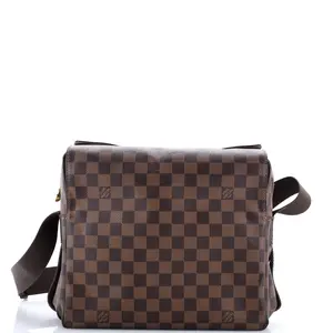 Pre-owned Louis Vuitton material Messenger Bags Naviglio Handbag Damier by Rebag