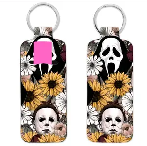 Horror Flower Chapstick Holder Keychain Compact Lightweight Accessory for Keys Backpack or Purse Easy Access to Chapstick
