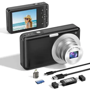 Portable Retro Camera ,Camera for Photography,4K 64MP Digital Camera,12x Optical Zoom,3-inch Screen Built-in Flash WiFi Transmission with Camera Bag Perfect Holiday Gift for Travel Photography