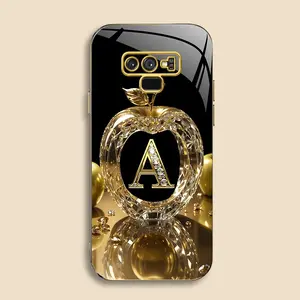 Suitable for [Galaxy Note9] New high-end gold letter electroplated gold edge mobile phone case new business simple explosion-proof mobile phone case affordable anti-fall anti-fingerprint 995