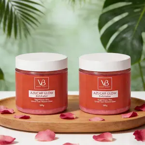 Vogue Beauty Azucar Glow Exfoliator - Luxe Sugar-Based Polish for Luminous Healthy Skin, Gentle Buffing, No Harsh Chemicals, 100g